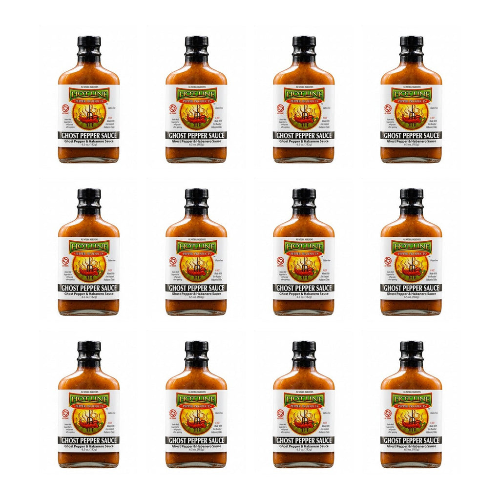 Ghost Pepper hot sauce crate — 12 bottles