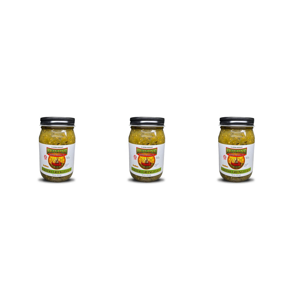 Garlicky Greengo Salsa 3-Pack — three 16 oz jars