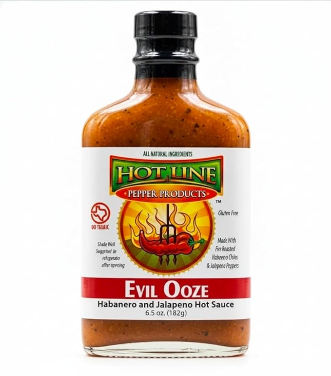 Evil Ooze hot sauce bottle