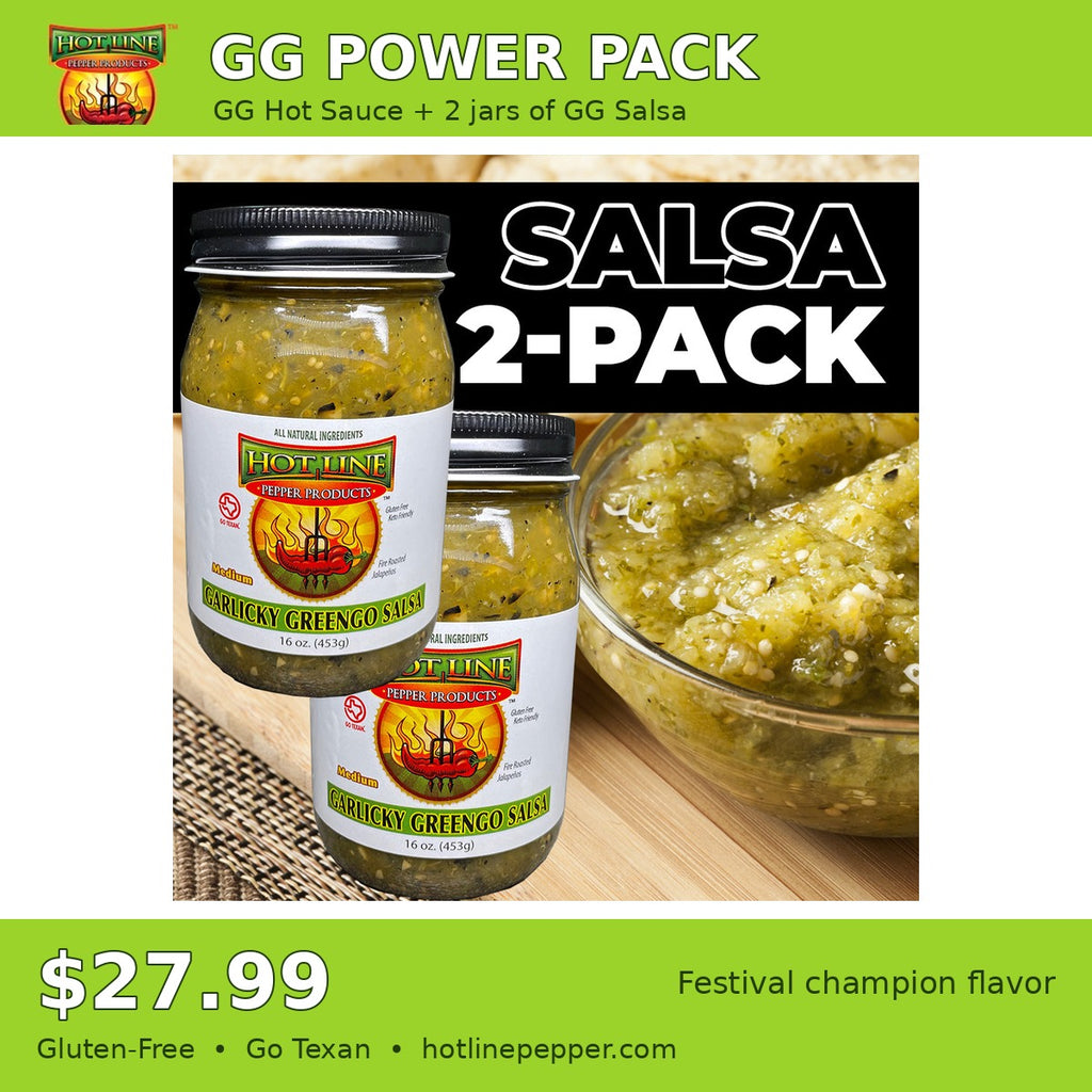 Garlicky Greengo Hot Sauce & Garlicky Greengo Salsa 3-Bottle Pack