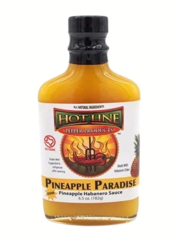 Pineapple Paradise Hot Sauce — clean bottle front, 6.5oz