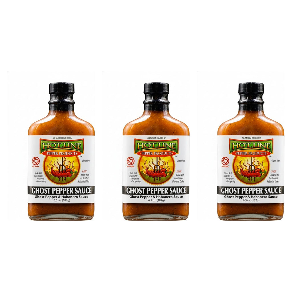 Ghost Pepper Starter 3-Pack | Texas-Made Ghost Pepper Hot Sauce, Gluten-Free