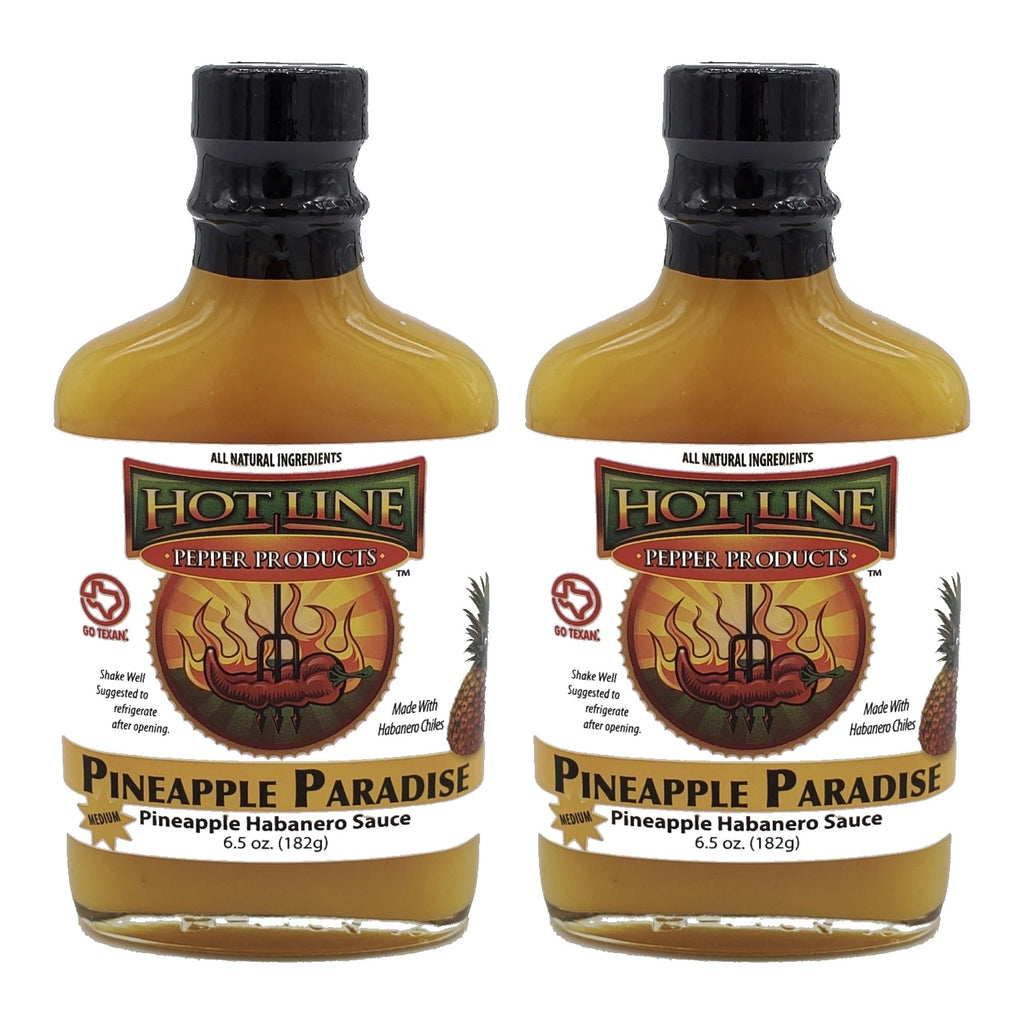 Pineapple Paradise Habanero Hot Sauce 2-Pack | Texas Small Batch | Save vs Two Singles