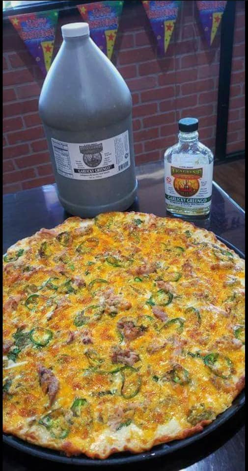 Garlicky Greengo Hot Sauce 1 Gallon Hot Line Pepper Products